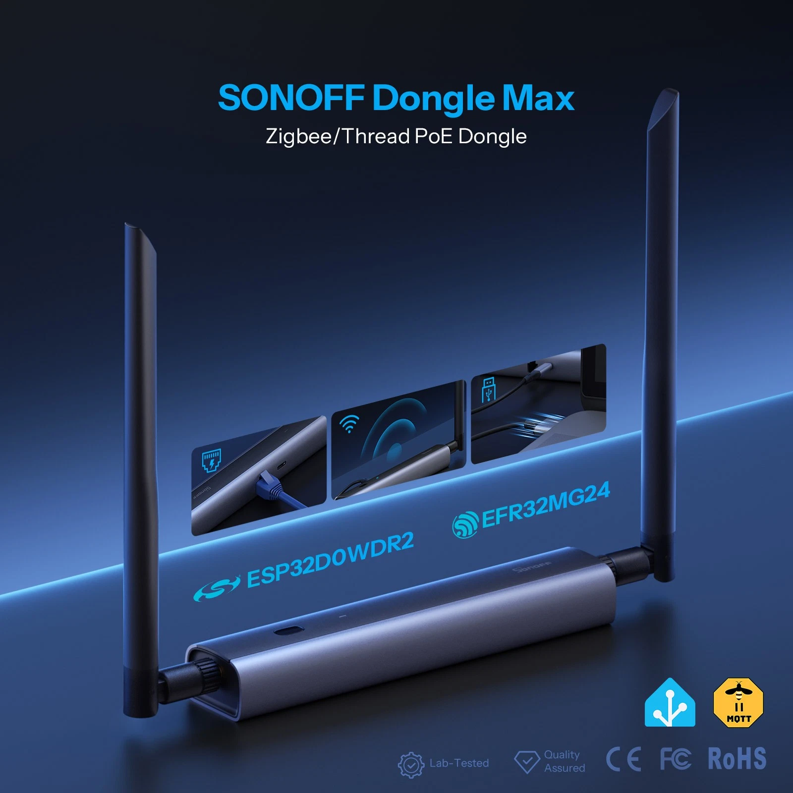 Sonoff Dongle Max Zigbee/Thread PoE - Image 2